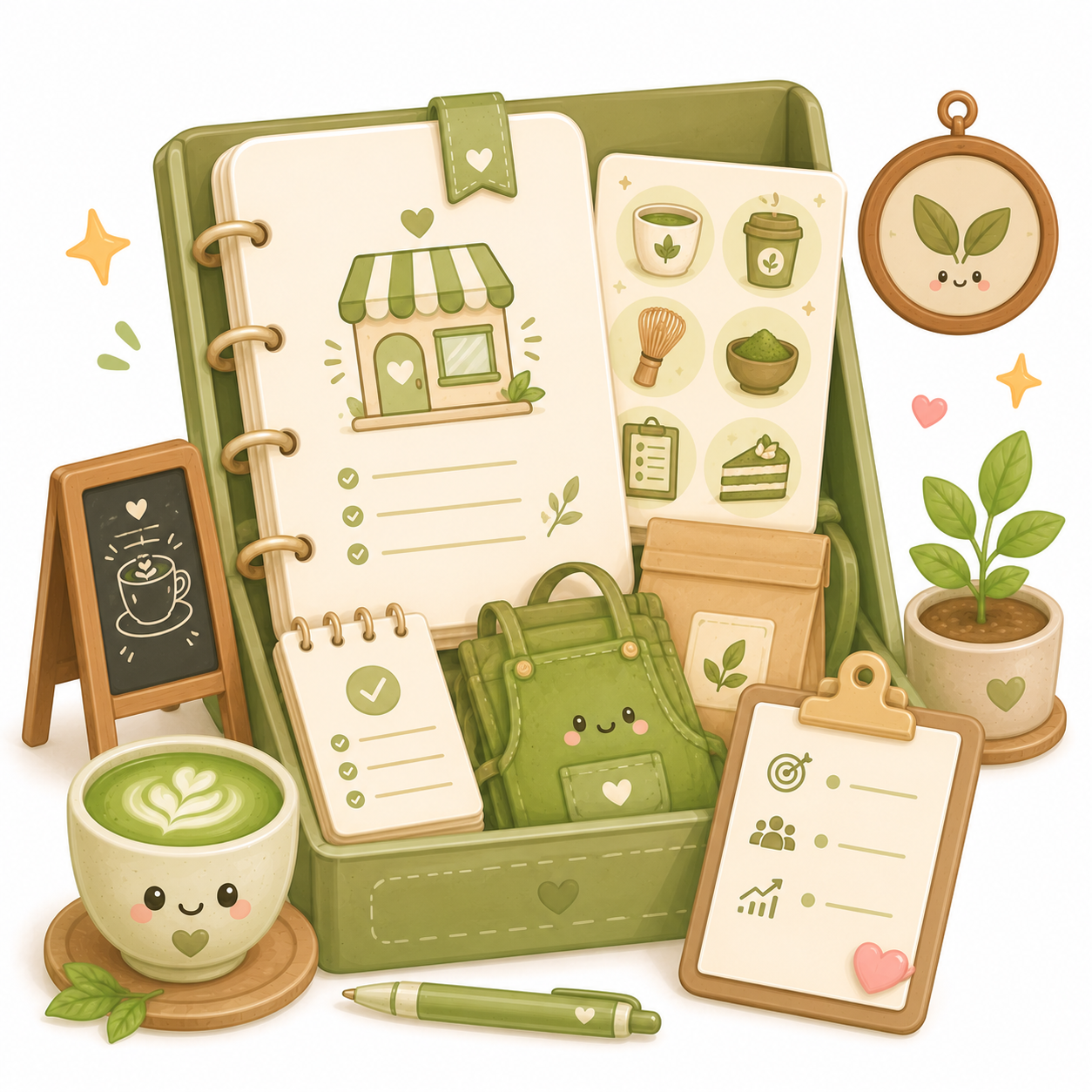 Matcha Café Business Starter Pack